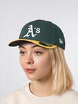 Бейсболка NEW ERA арт. 60646797 Oakland Athletics MLB (темно-зеленый / желтый)